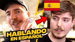 MRBEAST HABLANDO EN ESPAÑOL [upl. by Vedette504]