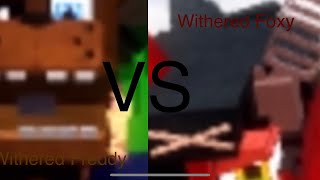 Withered Freddy VS Withered FoxyFNAF World Return To Animictronica Hall Of Judgement Roblox Battle [upl. by Naujad]