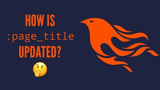 How is the pagetitle assign updated liveview phoenix elixirlang [upl. by Devy]