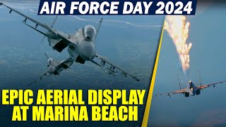 Air Force Day 2024  Mega Flypast at Marina Beach Chennai  Indian Air Force  Full Dress Rehearsal [upl. by Lua]