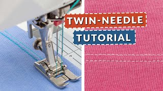 TwinNeedle Success Master Hemming Knits On A Sewing Machine [upl. by Wilsey]