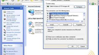 Wireless Networking  Manually Connect Windows XP  Part 2 [upl. by Clawson92]