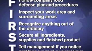 Employees are the FIRST Line of Food Defense English [upl. by Ellicott]