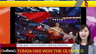 Tonga Olympics 2021 THE OILY GUY IS BACK [upl. by Eemyaj302]