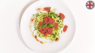 How to create spaghetti with zucchini  Tutorial VisualFood [upl. by Stedman962]