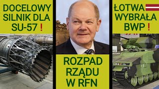 Su57 z nowym potężnym silnikiem W Niemczech rozpadł się rząd przez Ukrainę WOJSKOWE NEWSY 187 [upl. by Lorie583]