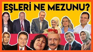 HANGİ SİYASETÇİNİN EŞİ HANGİ OKULDAN MEZUN KİMİN EĞİTİM SEVİYESİ EN YÜKSEK [upl. by Murdoch]