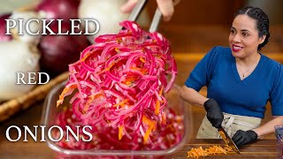 How to pickle red onions the perfect condiment for your dishes [upl. by Annavoig]