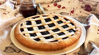 CROSTATA DI MARMELLATA DI SUSINE  Ricetta facile e veloce  PLUMS JAM TART – Easy and fast recipe [upl. by Nibla]