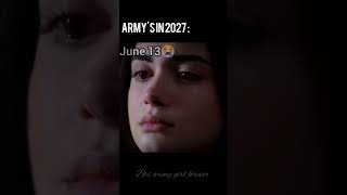 Armys in 2027 😭  they will disband at society but not from our hearts 💜💜  bts  army [upl. by Wilkens]