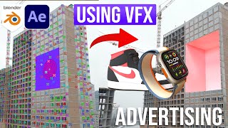 How To Create CGI Ads Using VFX in Blender  Blender VFX Tutorial [upl. by Nonek]