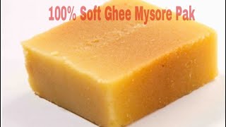 வாயில் வைத்த உடன் கரையும் நெய் மைசூர்பாக்  How to make 💯 Perfect Soft Ghee Mysore Pak [upl. by Nessaj202]