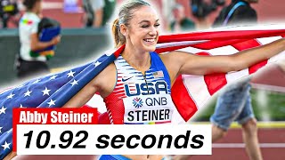 Abby Steiners Unbelievable Double In 100 amp 200 Meters [upl. by Libnah638]