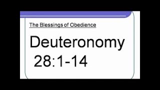 Deuteronomy 28114 KJV  quotThe Cursequot    REVERSED [upl. by Zedecrem747]