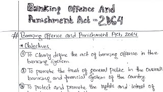 Banking Offence And Punishment Act2064 [upl. by Vogele822]