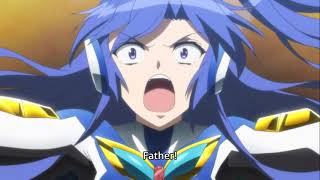 Tsubasa Kazanari face her Grandfather  Symphogear XV [upl. by Paderna]