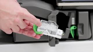 How to Replace the Staple Cartridge in Your Sharp MFP [upl. by Bravin]