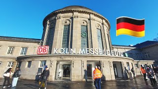 Köln Hauptbahnhof to Köln Messe  Deutz station  Cologne Germany [upl. by Alsi839]