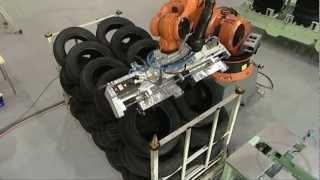 Fully automated handling for tire manufacture [upl. by Morentz]