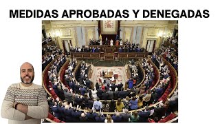 Decretos APROBADOS y DENEGADOS en el CONGRESO  SUBSIDIOS  IVA  PENSIONES [upl. by Yusem589]