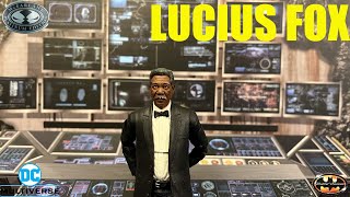 McFarlane DC Multiverse Lucius Fox Morgan Freeman Batman Begins Dark Knight Trilogy Figure Review [upl. by Nolur]