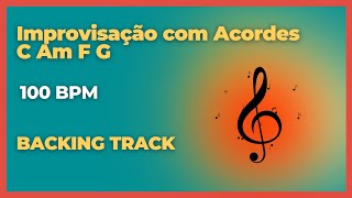 Improvisação com Acordes C Am F G  Backing Track [upl. by Loris]