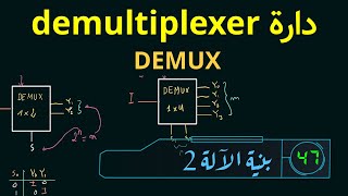 DEMUX  demultiplexer دارة [upl. by Grindlay]