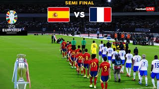 Spain Vs France  UEFA Euro 2024 Semi Final  Full Match Penalties  Realistic PES Gameplay [upl. by Hawley]