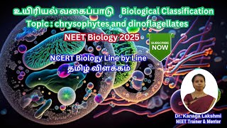 நீட் உயிரியல் தமிழில் விளக்கம் 2025  தலைப்பு Chrysophytes and Dinoflagellates [upl. by Onej109]