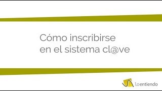 Cómo registrarse en el Sistema Clave de Identificación [upl. by Ibson]