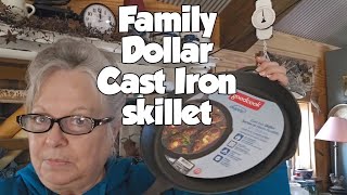 Family Dollar 12 inch Cast Iron Skillet  Are they worth it [upl. by Anail]