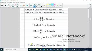 Lesson 123  Reteaching Video 3  Ordering Decimals [upl. by Ifar769]