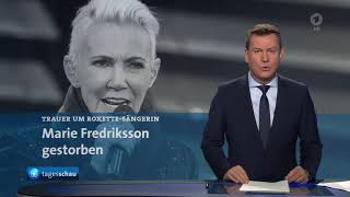 Marie Fredriksson †  Tagesschau [upl. by Reivazx]