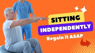 Beginner Sitting Balance Exercises  Neuro Physio Rehab [upl. by Yelsa]