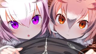 ASMR Twin Neko Ear Noms amp Nyas ❤ [upl. by Ner]