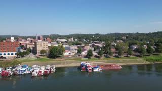 Marietta Sternwheelers Drone Video [upl. by Yelsnit]