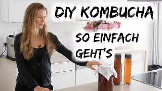 👀💕🍸KOMBUCHA GANZ EINFACH SELBER MACHEN DIY👀💕🍸 [upl. by Herson]