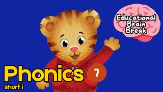 Short i  Educational Brain Break  Daniel Tiger [upl. by Eisenhart]