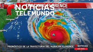 EN VIVO Pronóstico de la trayectoria del huracán Florence sin audio [upl. by Cale]