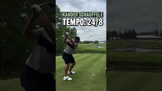 Xander Schauffeles golf swing is Tour Tempo at 248 shorts golf xanderschauffele [upl. by Yenaj]