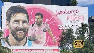 Miami Wynwood Walls Street Art Lionel Messi Walking Tour June 2024 4k Full Tour Video Walls amp Art [upl. by Messab]