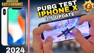 Iphone X PUBG TEST 2024 🔥 Heating  Fps amp Graphics review [upl. by Yacov]