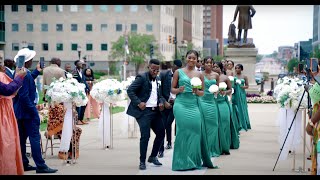 Beautiful CentralAfricaine Wedding Entrance Dance [upl. by Indira]