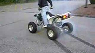 Yamaha Raptor 660 long burnout [upl. by Etnovad]