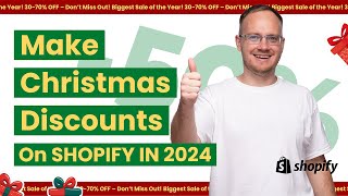 Set Up Christmas Discounts on Shopify Store [upl. by Eelrehpotsirhc569]