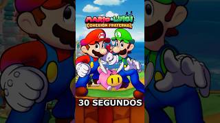 ⚡ Mario amp Luigi Conexión Fraternal en 30 segundos ❤️ shorts [upl. by Cordalia]