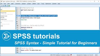 SPSS Syntax  Quick Introduction for Absolute Beginners [upl. by Dorej]