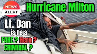 The truth behind Lt Dan the man who rides out Hurricane Milton on his boat in Tampa in Florida [upl. by Jarid]