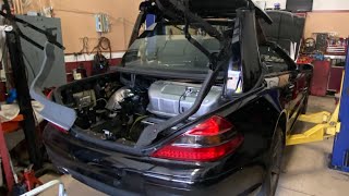 How to remove every single panel inside the car amp the trunk in an r230 SL55 SL55 Build pt3 [upl. by Slade]