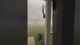 Windy hail storm hits Goose Creeks Crowfield area [upl. by Aynik]